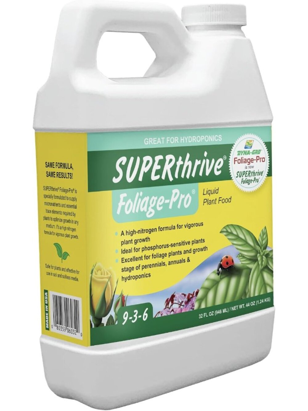 32oz Liquid Plant Fertilizer - Foliage Pro for Bloom & Growth - Indoor/Outdoor
